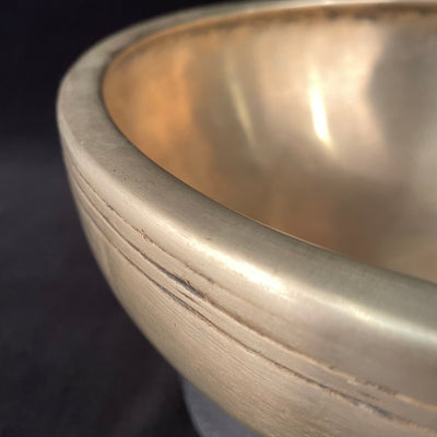 10.25" Antique Singing Bowl in D