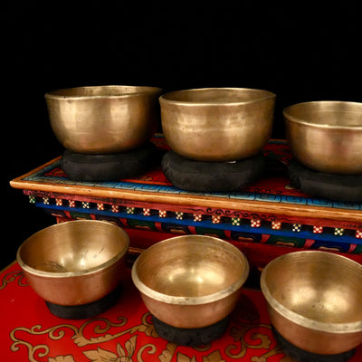 8 Rare Matching Antiques: Antique Singing Bowls Set 11