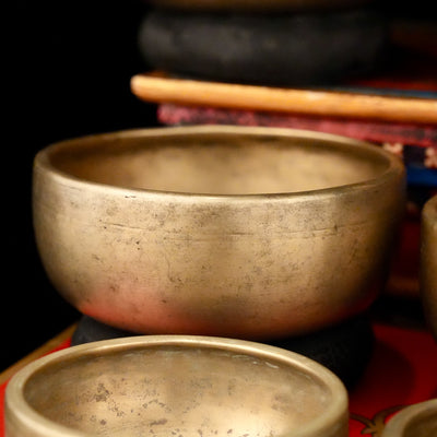 12 Ancient Rare Singing Bowls: Set 12