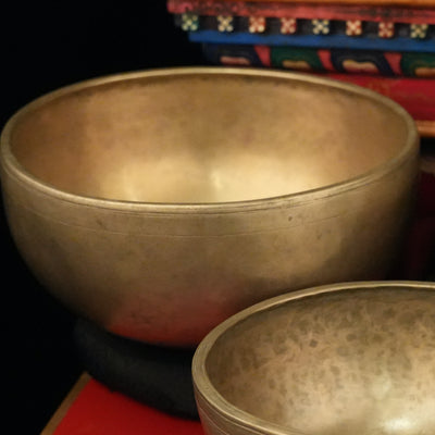 Large Antique Singing Bowl Set 04 C, D, E, F, G, A, B, C