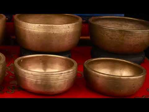 12 Ancient Rare Singing Bowls: Set 12